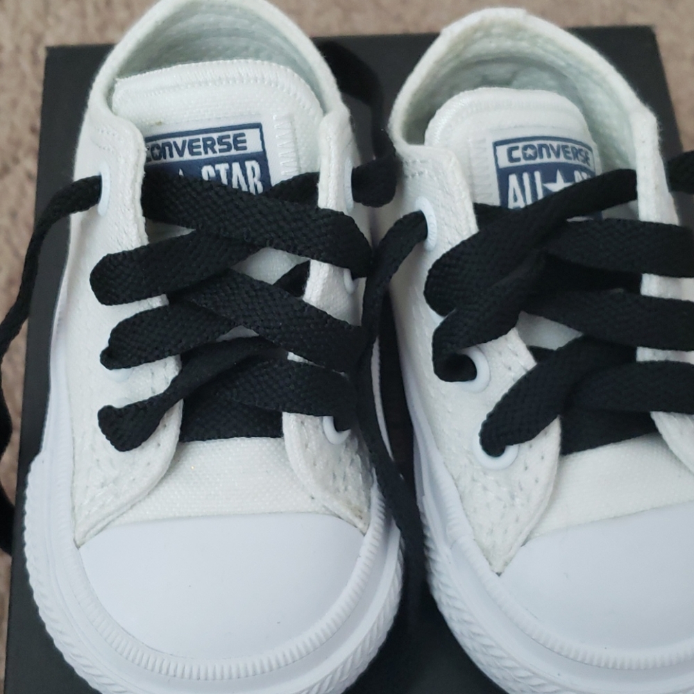 NWOT White Baby Converse (Infant size 2)